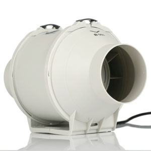 side view of inline fan