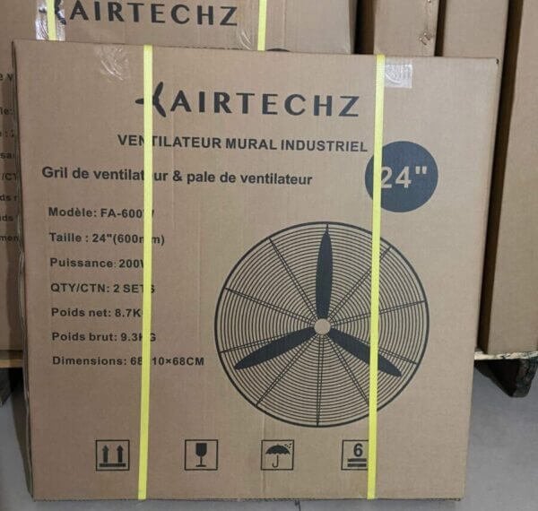 airtechz brand industrial wall fan