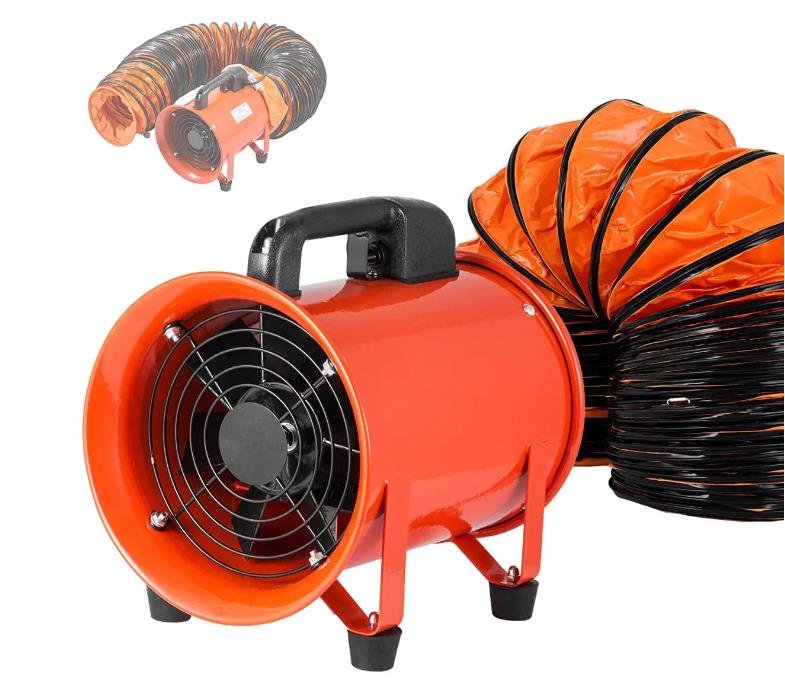 portable axial fan with duct