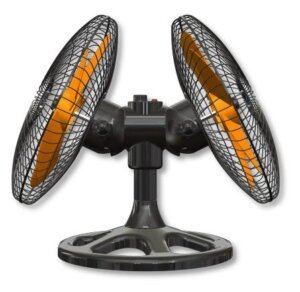 double head floor fan