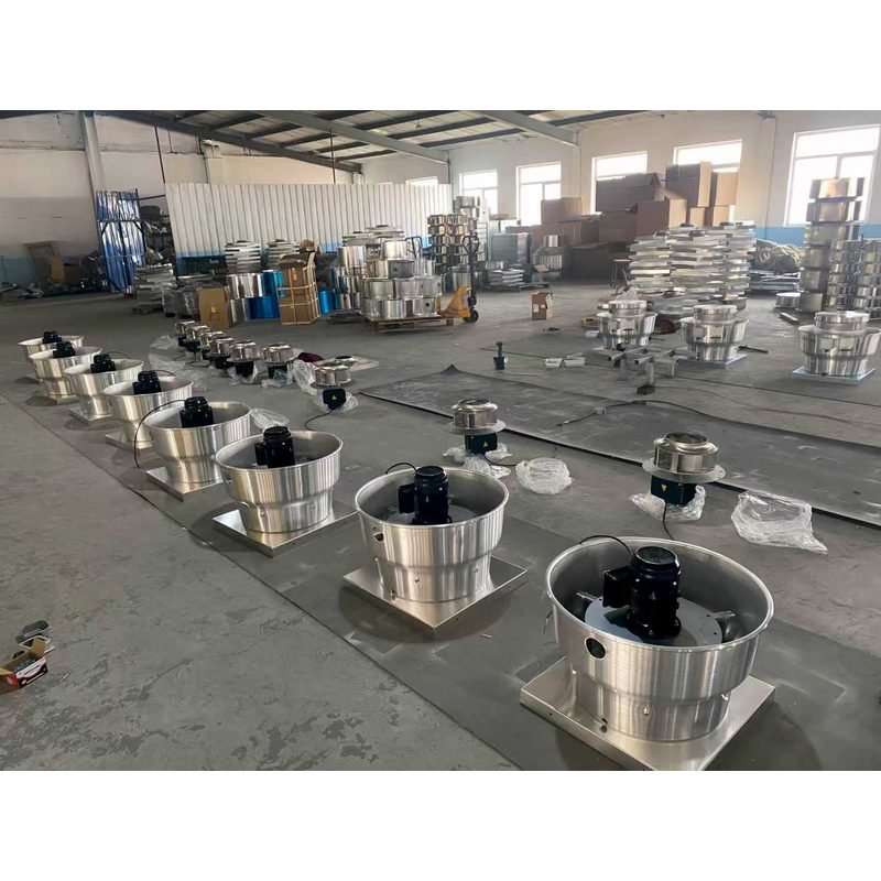 Industrial roof fan production process