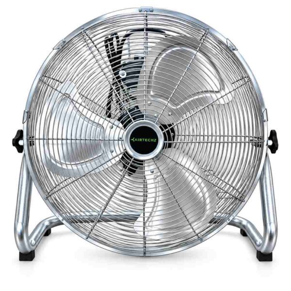 AIRTECHZ industrial floor fan with low supporting frame