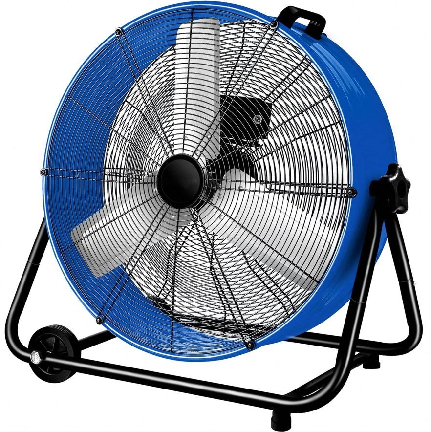 drum fan blue color