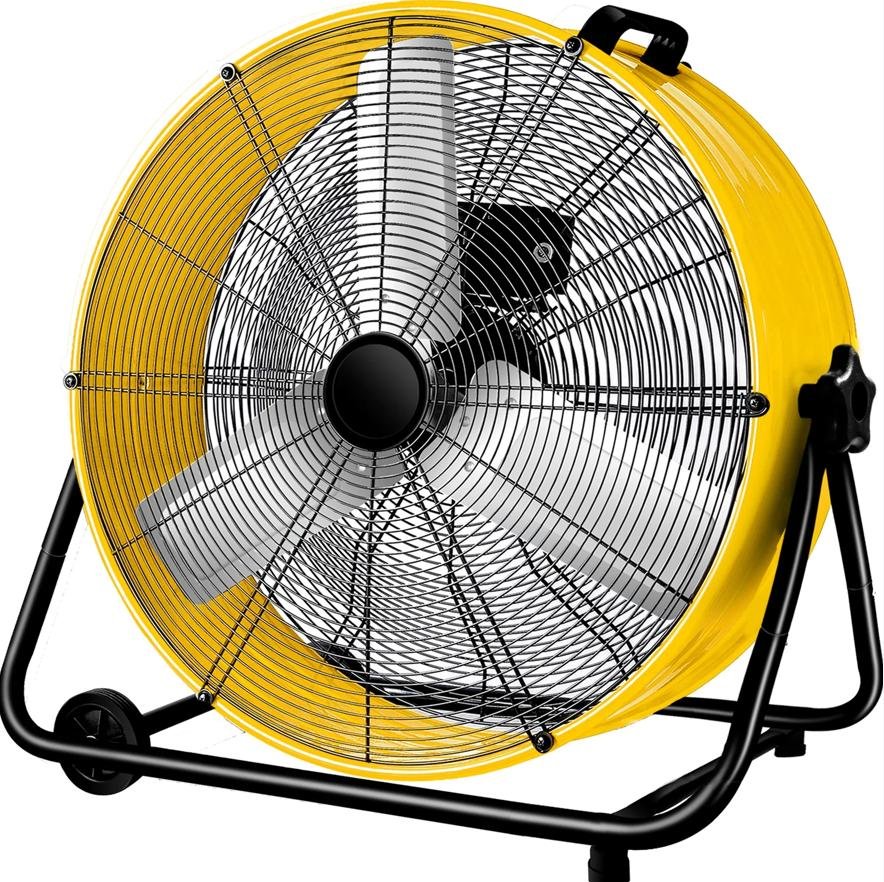 drum fan drum fan yellow