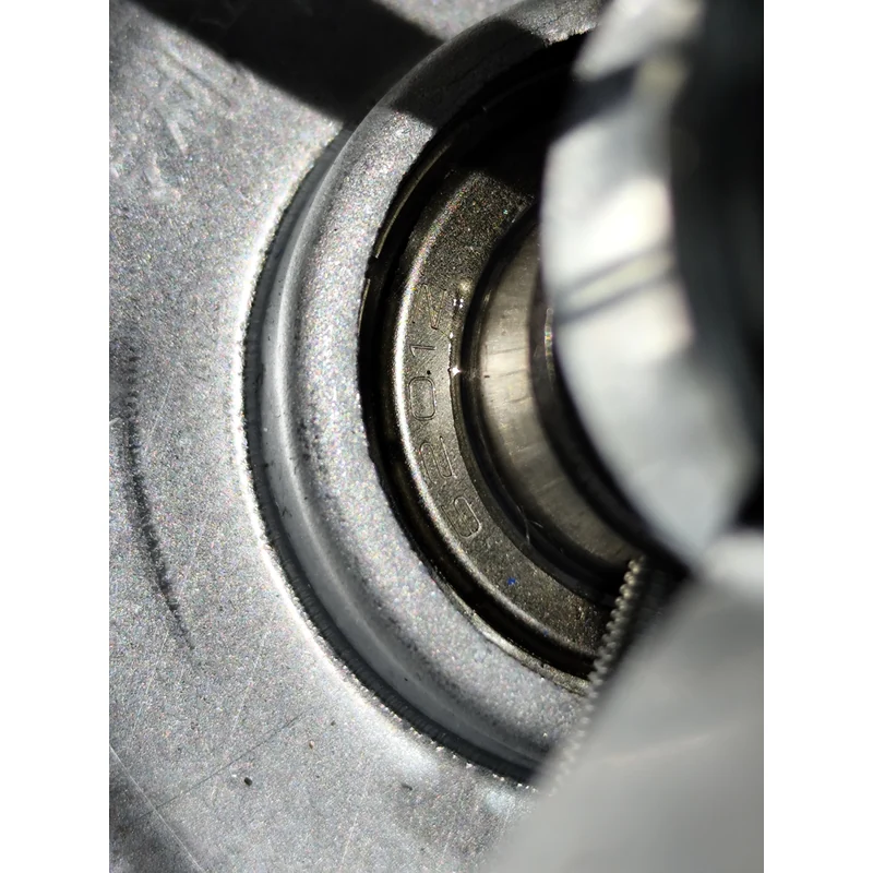 Close-up of the ball bearing inside the roof turbine ventilator