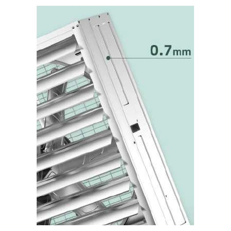 Galvanized exhaust fan frame thickness detail