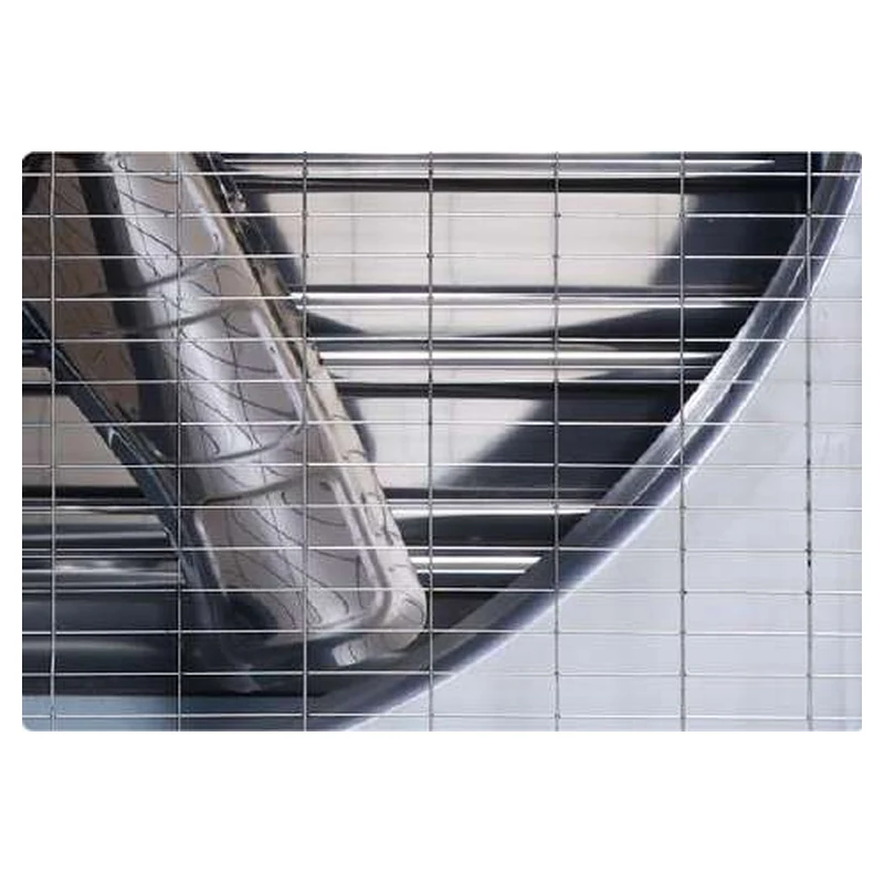 Close-up of the exhaust fan protective grille