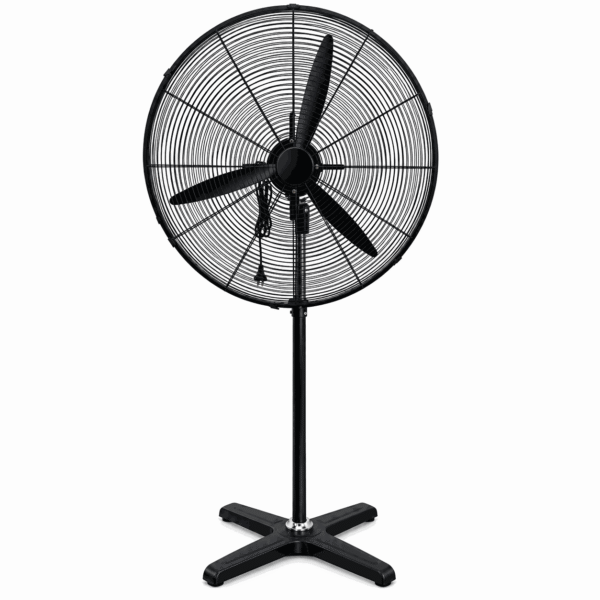 AIRTECHZ industrial pedestal fan with floor-standing base